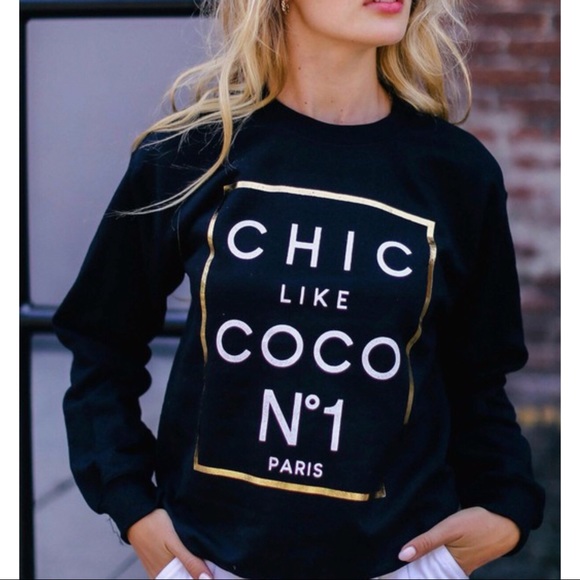 Sweaters - Chic like Coco Graphic Sweatshirt Premium cotton